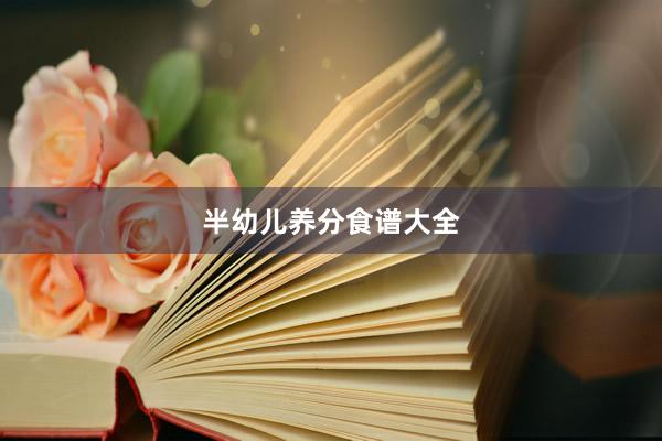 半幼儿养分食谱大全